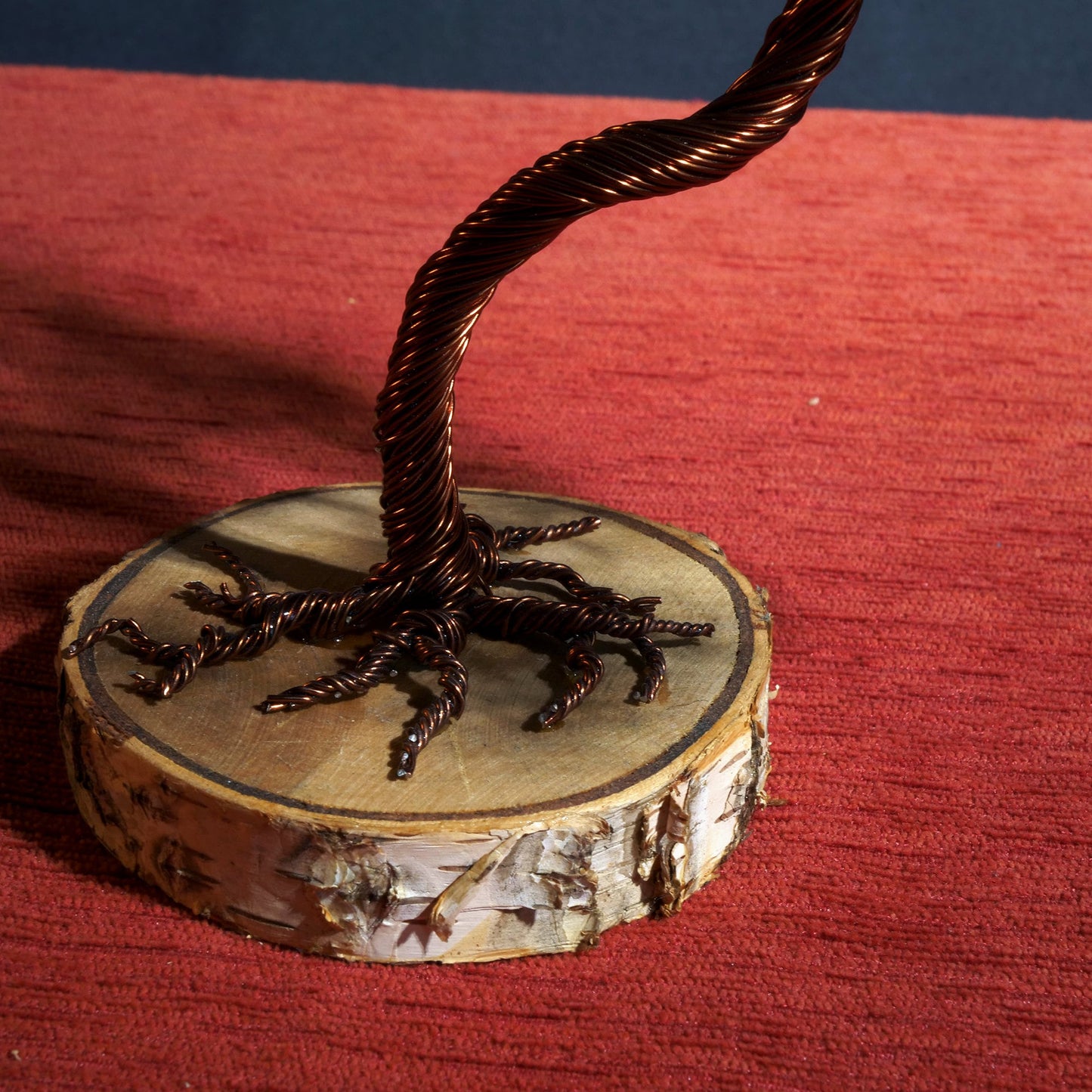 Sculpture d'arbre en métal japonais