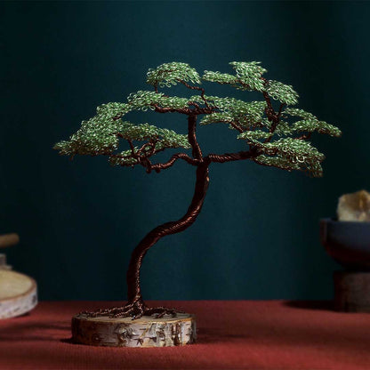 Sculpture d'arbre en métal japonais