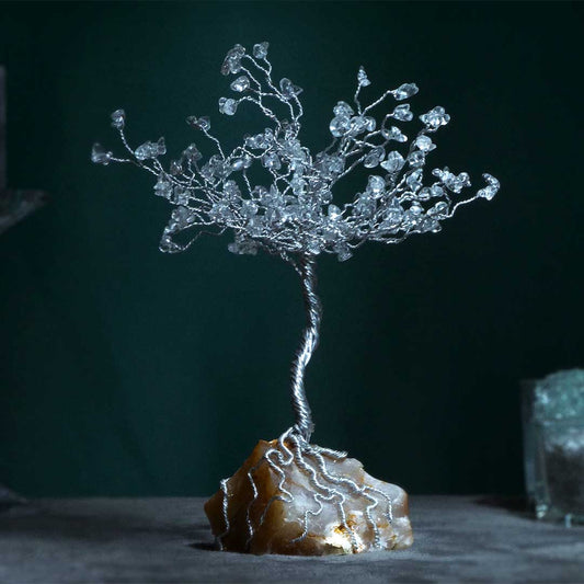 Crystal Wire Tree Sculpture