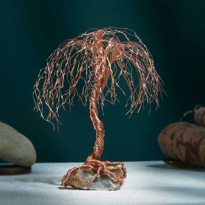 Sculpture d'arbre en cuivre