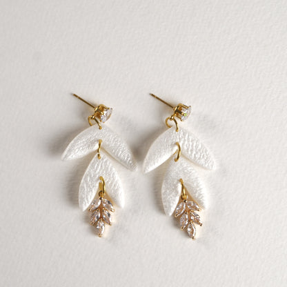 Boucles d'oreilles pendantes botaniques N°2