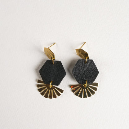 Boucles d'oreilles géométriques Art Déco N°4