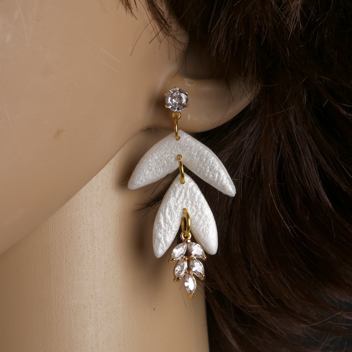 Boucles d'oreilles pendantes botaniques N°2