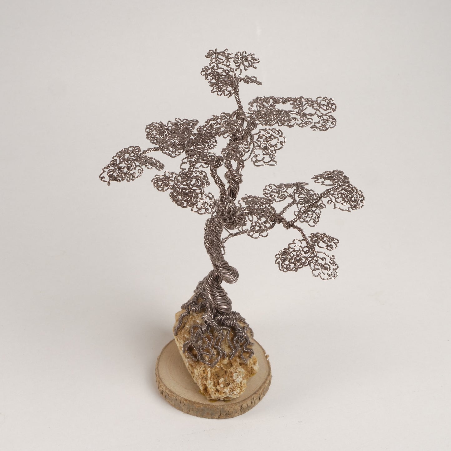 Rustic Silver Wire Tree Sculpture