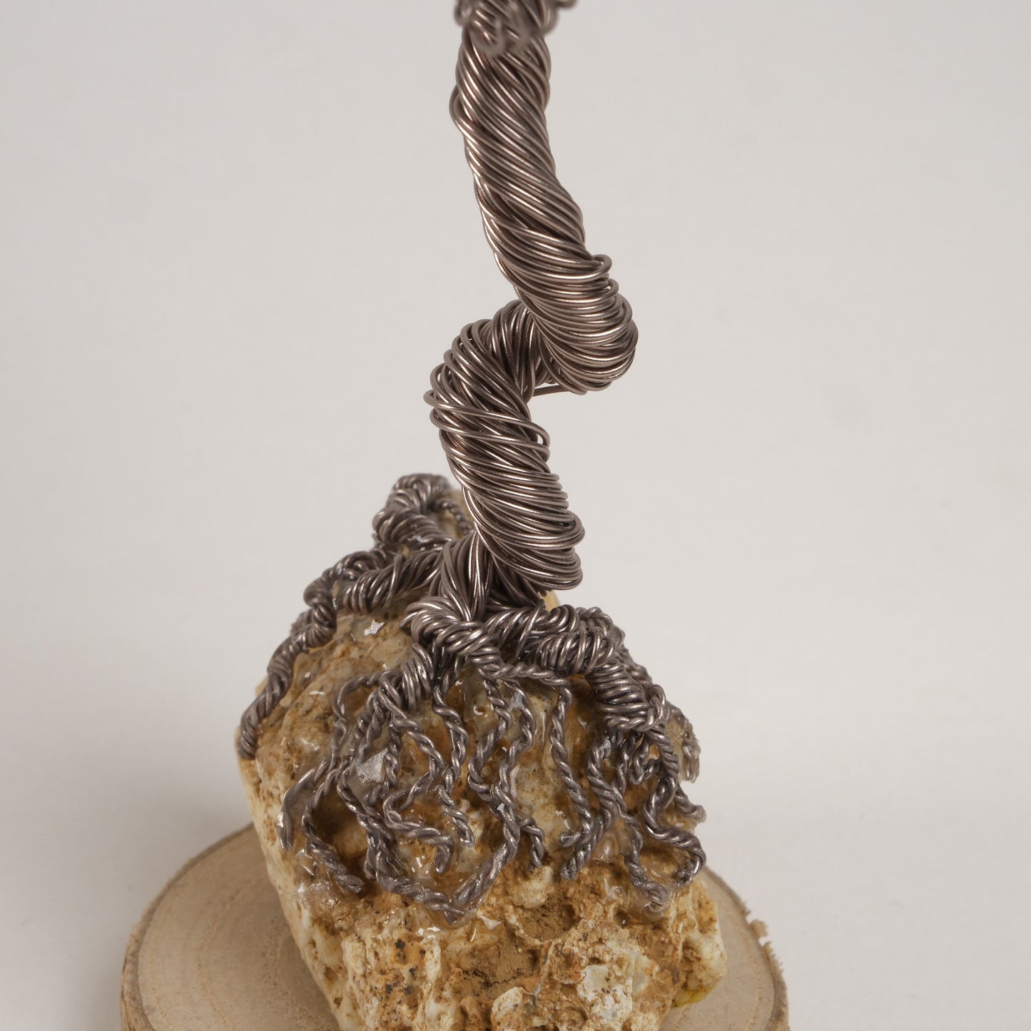 Rustic Silver Wire Tree Sculpture