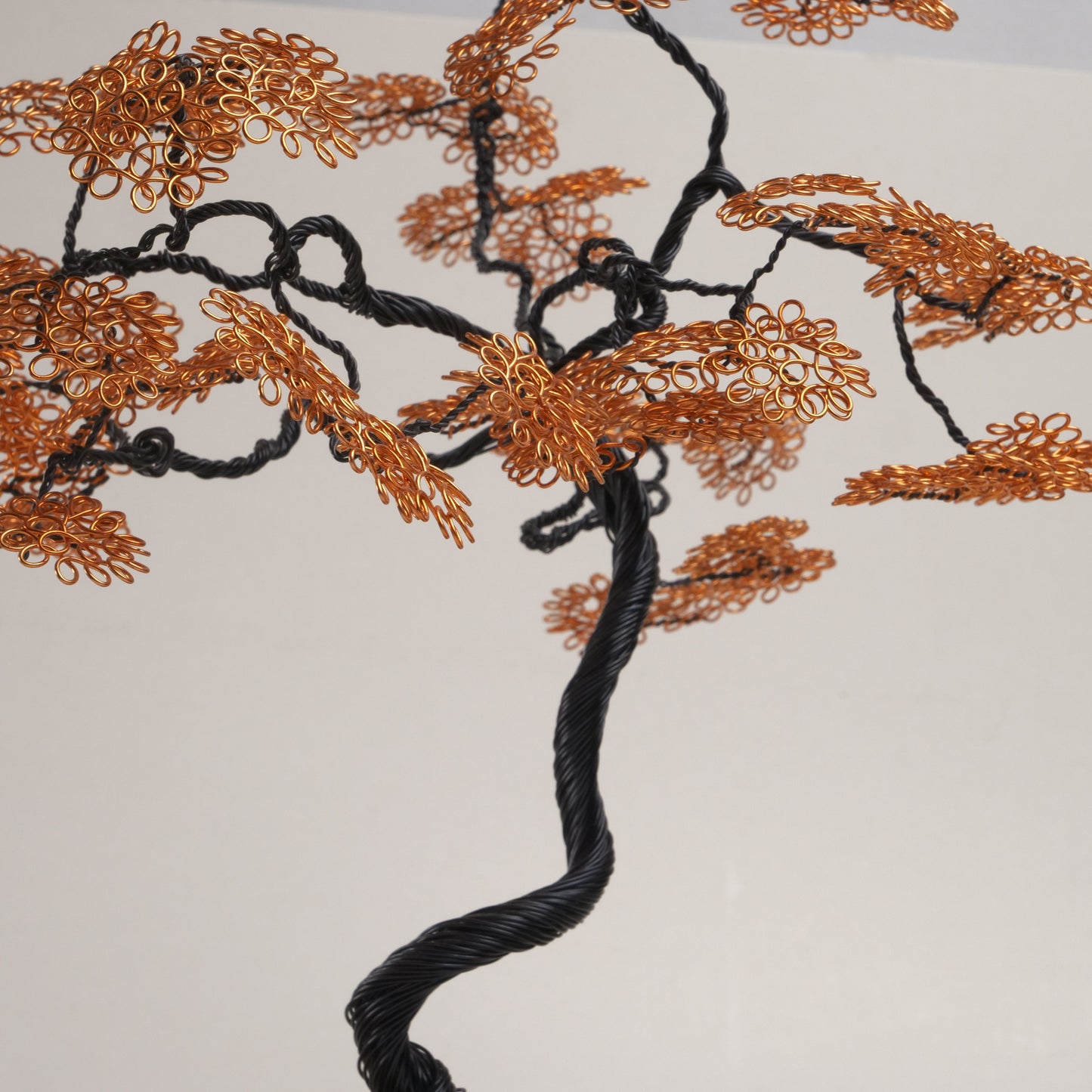 Copper Autumnal Bonsai Wire Art