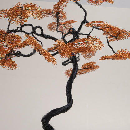 Copper Autumnal Bonsai Wire Art