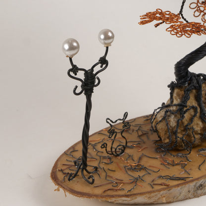 Copper Autumnal Bonsai Wire Art