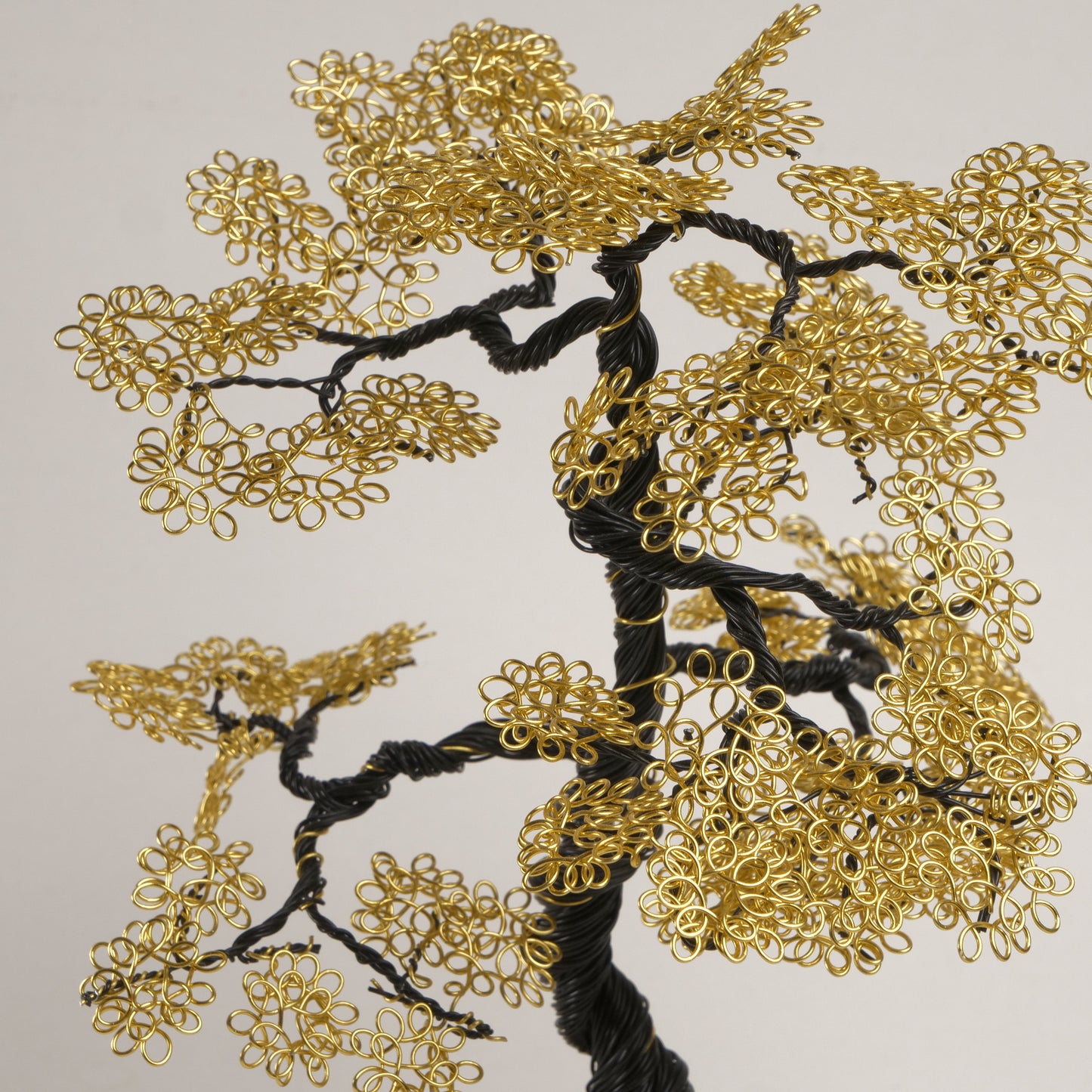 Arbre d'art en doré Bonsaï