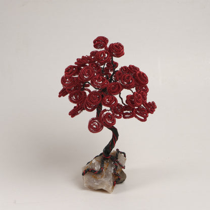 Sculpture en fil de fer d'érable rouge cramoisi