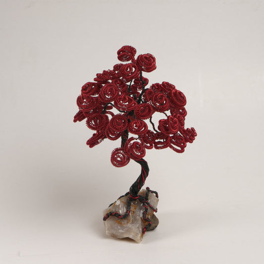 Crimson Red Maple Wire Sculpture