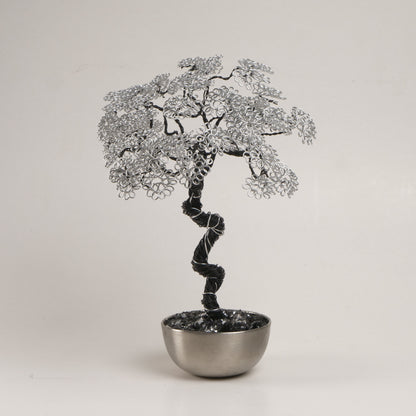 Silver Wire Tree Sculpture