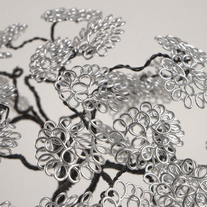 Silver Wire Tree Sculpture