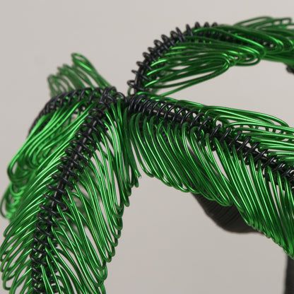 Art en fil de fer de palmiers de l'île d'Émeraude