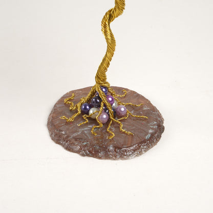 Arbre en fil de fer Amethyst Bloom