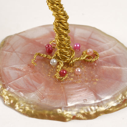 cerisier en fleurs en fil de fer