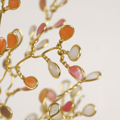 Arbre en fil de fer doré