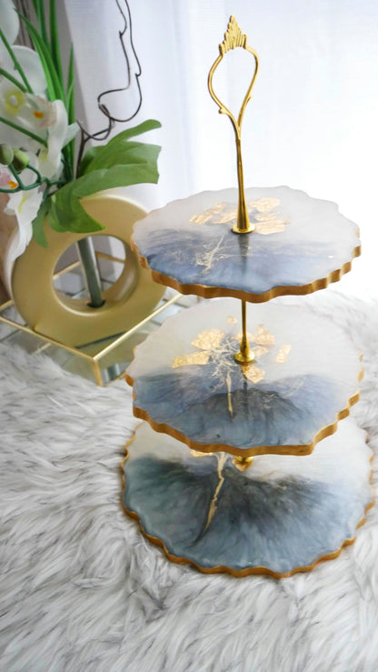 Présentoir à desserts à 3 niveaux