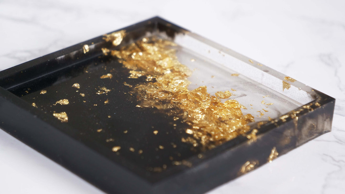 Plateaux à bibelots hexagonaux et carrés