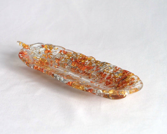 Decorative Feather Resin Bowl