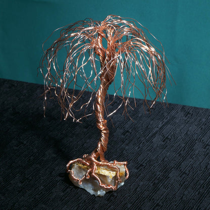 Sculpture d'arbre en cuivre
