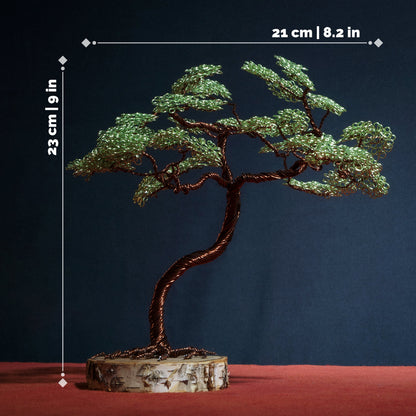 Sculpture d'arbre en métal japonais