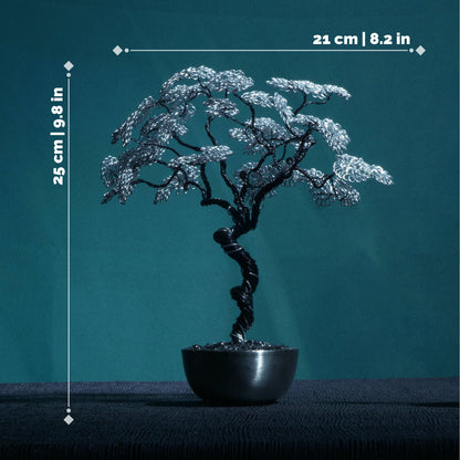 Silver Wire Tree Sculpture