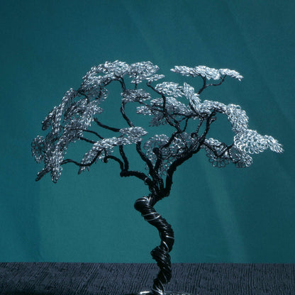Silver Wire Tree Sculpture