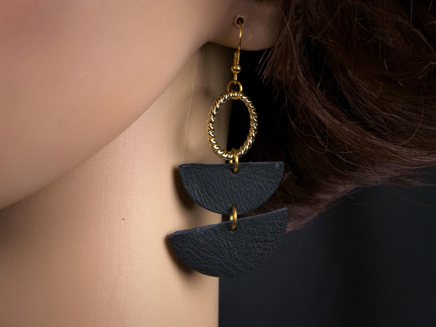 Boucles d'oreilles géométriques Art Déco N°1