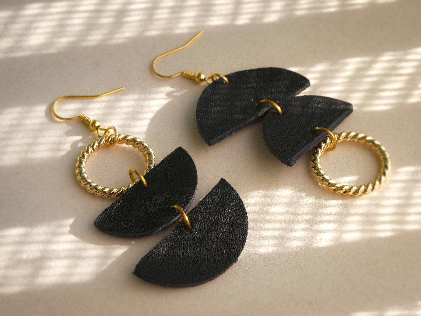 Boucles d'oreilles géométriques Art Déco N°1