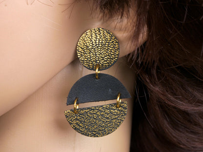 Boucles d'oreilles géométriques Art Déco N°3